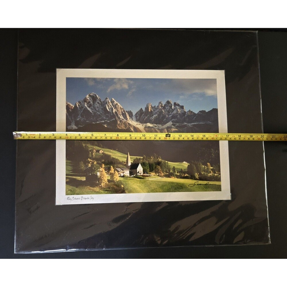 Scanlan Rocky Cathedrals Dolomites, Italy Photo Original Wrapping 20x18 Matted - Picture 8 of 9